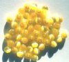 50 4mm Round Yellow Fiber Optic